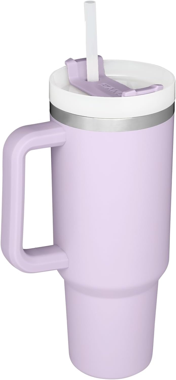 Stanley Quencher H2.0 Tumbler with Handle & Straw 40 oz | Twist On 3-Way Lid | Cupholder Compatible for Travel | Insulated Stainless Steel Cup | BPA-Free | Seafoam