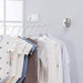 TAPIT Retractable Clothesline with Stainless Steel Durable Heavy Duty Adjustable Rope 9FT Shower Clothes Line for Outdoor Indoor Wall Mounted Retractable Laundry Line (Silver)
