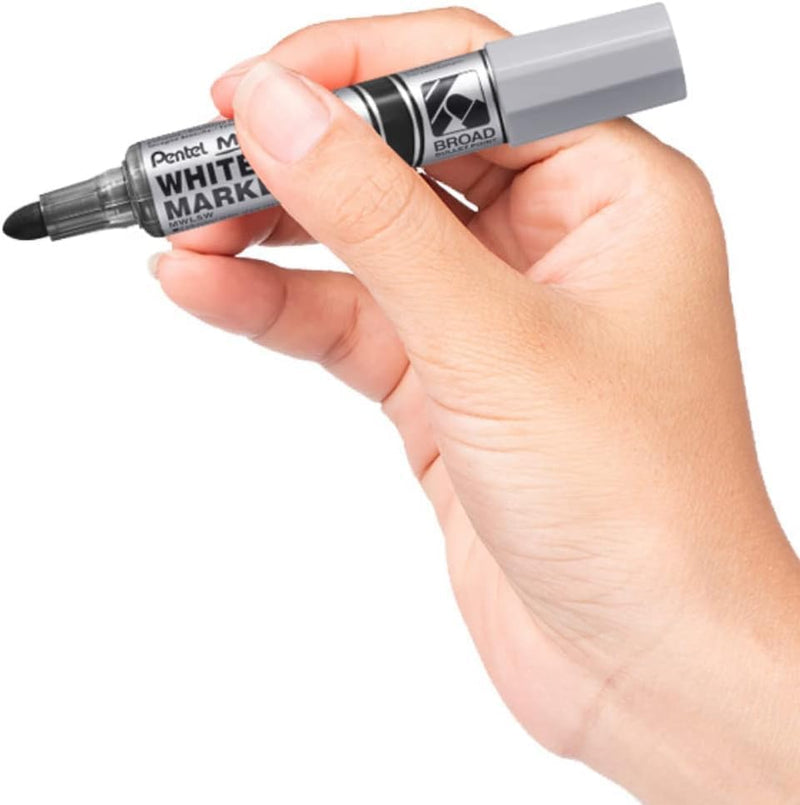 Pentel Maxiflo Broad Bullet Point White Board Marker, Blue