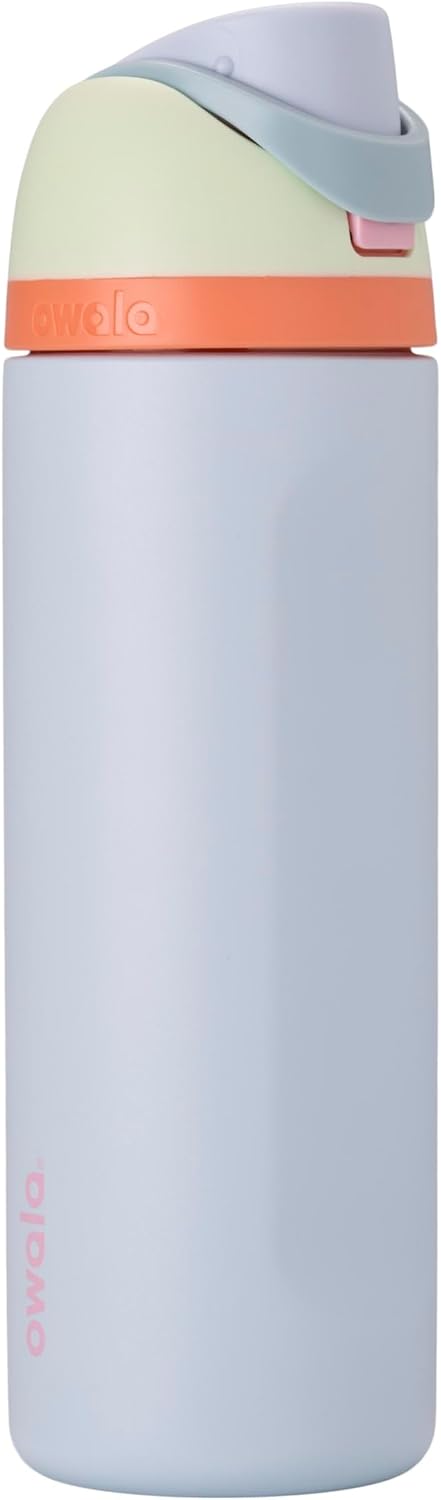 FreeSip - Stainless Steel - 24-oz. - Mint/Purple (Beach House) (Amazon) (A7) - 24 Ounces Beach House