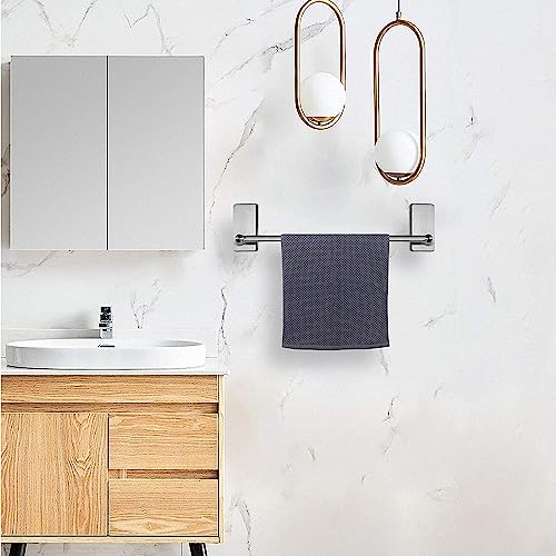 Sulfar Towel Rack Set with 3 Hook,304 Stainless Steel Towel Bar | Anti-rust Water-proof | Self-adhesive | Strong load-bearing | Sturdy | Toilet Bathroom Bath Towel Cleaning Tools Holder