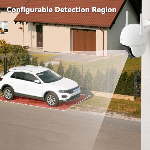 Imou 5MP Outdoor Camera Wireless, 3K Security Camera for Home, Pan/Tilt Outdoor Surveillance Cameras, Pet Camera with Human Detection, Smart Tracking, Outdoor Smart Camera with Alexa(DK7 5MP)