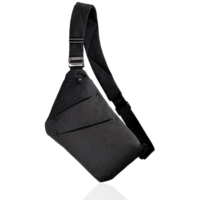 Tibroni Crossbody Bag for Men and Women, Anti-Theft Travel Sling, Shoulder Chest Bag for Outdoor Activities, Hiking, Jogging