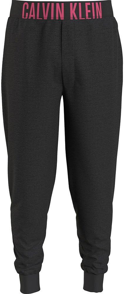 Men JOGGER Pants - BLACK W/ FUCHSIA ROSE