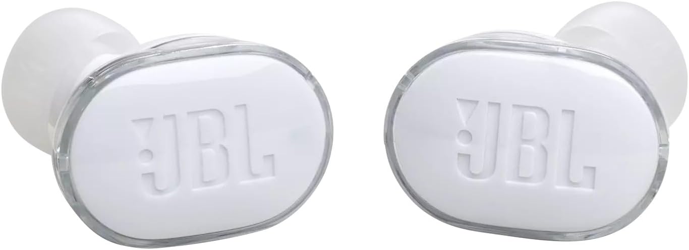 JBL Tune Buds True Wireless Noise Cancellling Earbuds, Pure Bass Sound, Bluetooth 5.3, LE Audio Support, Smart Ambient, 4-Mic Technology, 48H Battery, Water and Dust Resistant - White, JBLTBUDSWHT