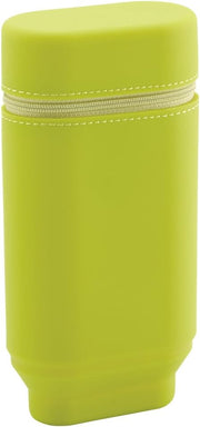 Lihit Lab. Double Zipper Pen Case, 7.9 X 2.8 X 4.7 Inches, Black (A7555-24) - L yellow green