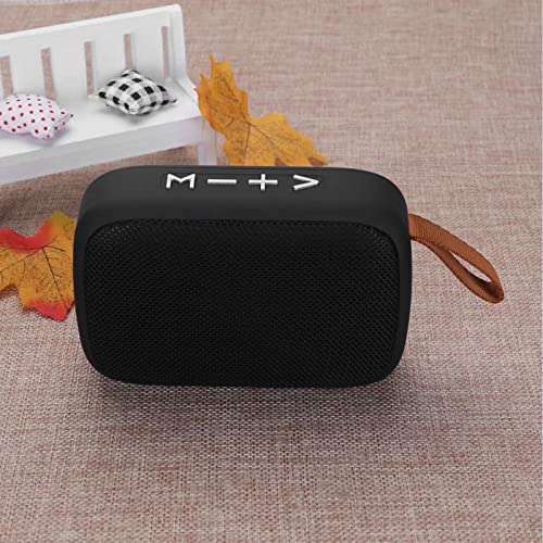 Denash Portable Speaker, Stereo Subwoofer FM Function Rechargeable Support Memory Card Mini Speaker Energy Saving with Hand Strap for Indoor for Tablet