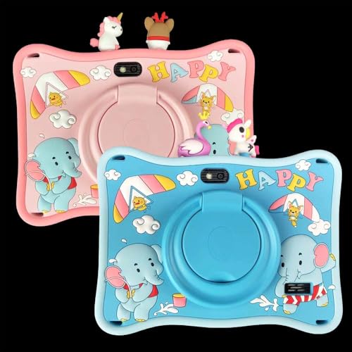 Kids 5G Tablet, 7 Inch IPS Display, 4GB RAM, 128GB ROM, Parental Controls, Educational Apps (Blue)