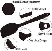 SKY-TOUCH Silicone Spatula Set - 6 Piece Non-Stick Rubber Spatula Set, Heat-Resistant Spatula Kitchen Utensils Set for Cooking, Baking and Mixing - ‎28 x 10 x 0.1 cm