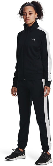 Womens Tricot Tracksuit Black / / White XXL .