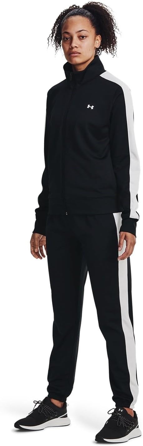 Womens Tricot Tracksuit Black / / White XXL .