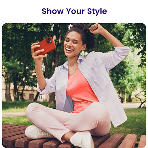 OTOFLY Designed for iPhone 13 Case, Silicone Shockproof Slim Thin Phone Case for iPhone 13 6.1 inch Red