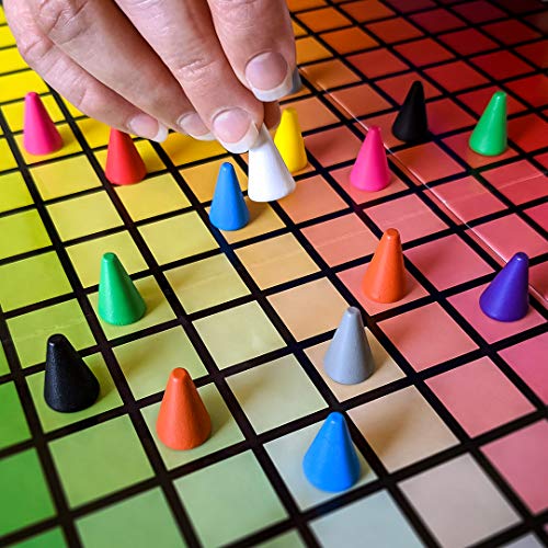 USAopoly Hues and Cues: Multicolor Party Board Game for 3 to 10 Players, Ages 9+