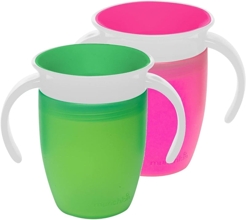 Munchkin 7oz Miracle® 360° Trainer Cup - 2pk (Blue/Green)
