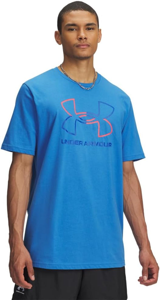 mens Global Foundation Short Sleeve T Shirt T-Shirt - Blue Atlantis / Racer Red / Royal