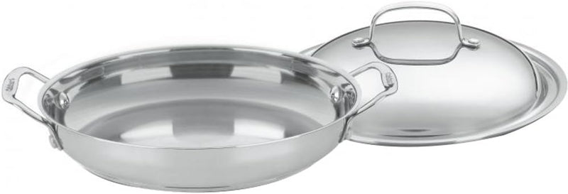 Cuisinart 744-24 Chef's Classic Stainless Stockpot with Cover, 6-Quart - Everyday Pan w/Medium Dome Cover