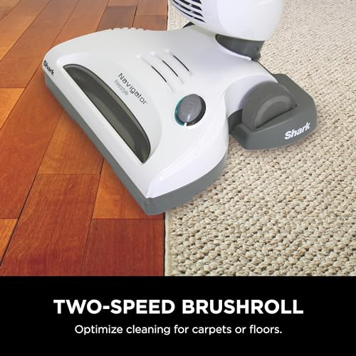 Shark Navigator Freestyle Upright Stick Cordless Bagless Vacuum for Carpet Hard Floor and Pet with XL Dust Cup and 2-Speed Brushroll (SV1106) White/Grey