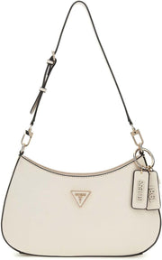 Womens Noelle Top Zip Shoulder Bag Handbag - Bone/White