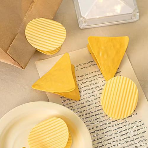 10 Pcs Food Bag Clips for Food Storage, Chip Clips, Bag Clips for Food Storage for Chips and Other Food Bags Snack Clips Bread Bag Clips for Home Kitchen Food Storage (Round + Triangular)