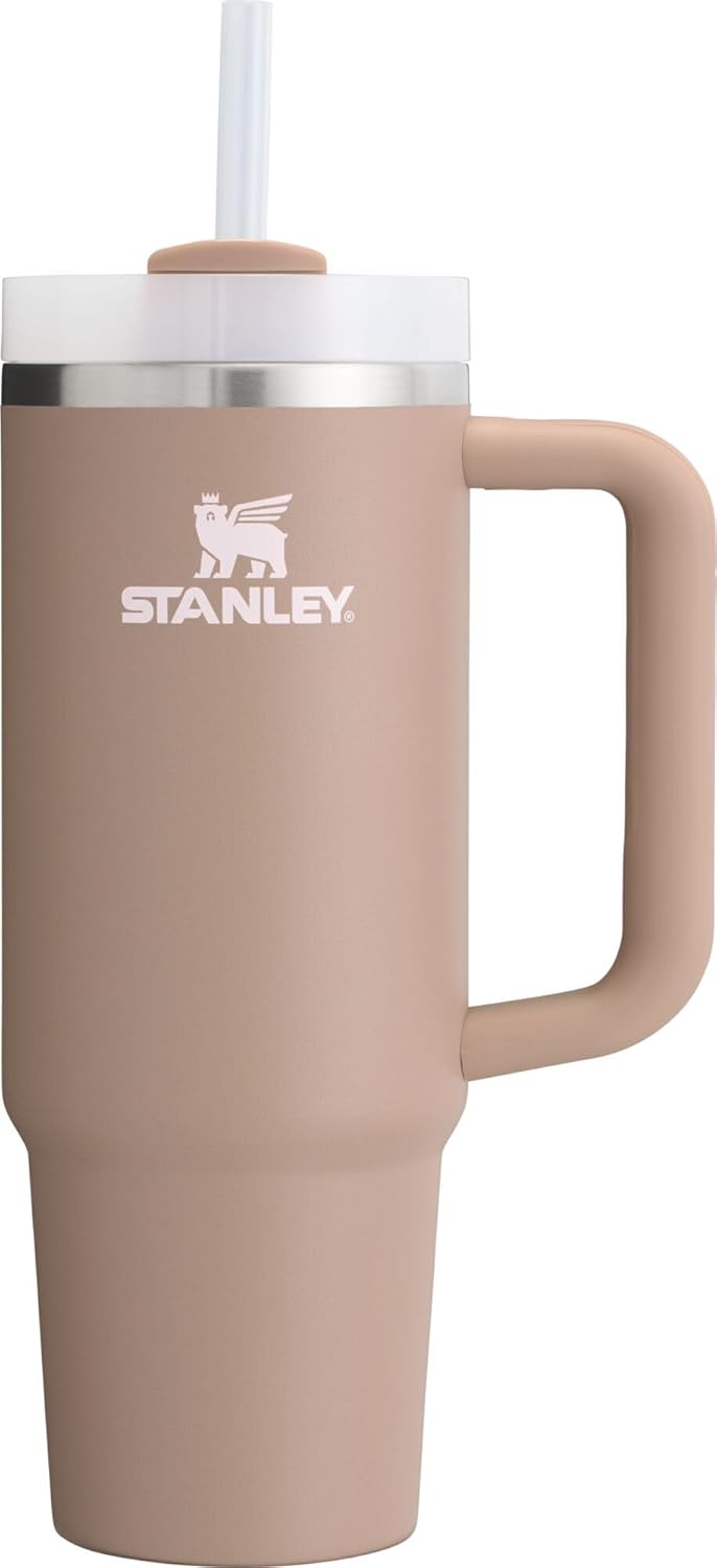 Stanley Quencher H2.0 Tumbler with Handle & Straw 40 oz | Twist On 3-Way Lid | Cupholder Compatible for Travel | Insulated Stainless Steel Cup | BPA-Free | Seafoam