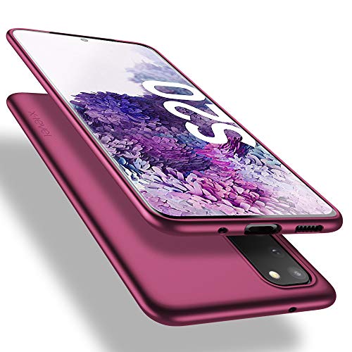 X-level Samsung Galaxy S20 Case, Slim Fit Soft TPU Ultra Thin S20 Mobile Phone Cover Matte Finish Coating Phone Case Compatiable Samsung Galaxy S20/Galaxy S20 5G - WineRed