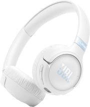 JBL Tune 720BT Wireless Over-Ear Headphones, Pure Bass Sound, Bluetooth 5.3, 76H Battery, Hands-Free Call, Multi-Point Connection, Foldable, Detachable Audio Cable - Black, JBLT720BTBLK - Tune 680 NC White