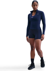 Womens W NK ONE DF FZ FITTED JKT Jackets (pack of 1) - MIDNIGHT NAVY/(WHITE)