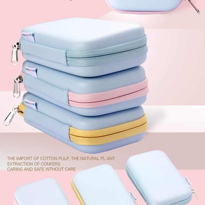 Baby Grooming Kit, 8 in 1 Baby Hair Brush/Nail Clipper/Nose Cleaner/Finger Toothbrush/Nail Scissors/Manicure Kit for Baby Care Keep Healthy and Clean Yellow