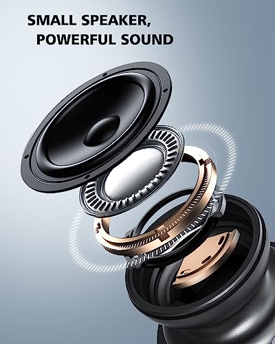 EWA A117 Mini Portable Wireless Bluetooth Speaker with Magnetic Base, Powerful Sound, Easy to Attach to Metal Surface, [Compatible with Magsafe, iPhone 15, 14, 13, 12 Pro/Max]