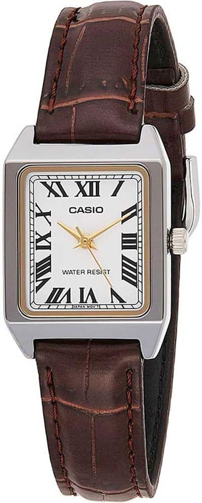 Women's Watch - LTP-V007L-7B2UDF White Dial, Brown Band