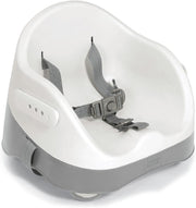 Mamas & Papas Baby Bud Booster Seat for Dining, Detachable Tray, Harness, Adjustable Seat and Non-Slip Feet, Pebble Grey