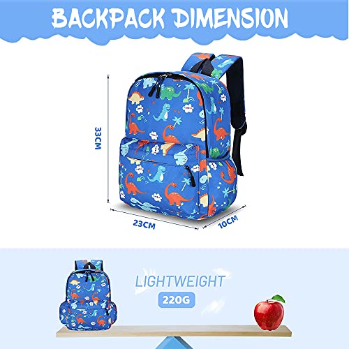 Masroo Kids Backpack Lightweight Children's Nursery School Bag for Toddler Kindergarten Preschool Boys Girls, BLUE - L