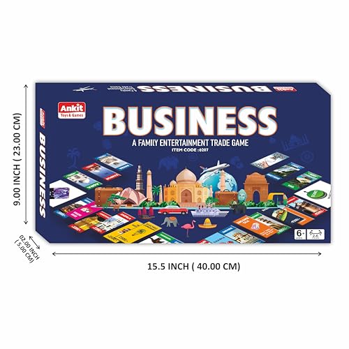 Ankit Toys & Games Business Board Game for Kids & Family Entertainment Indian Real Estate Strategic Trade and Property Management Basic Business for Ages 6+