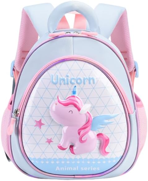 Kids Backpack,Cute 3D Hard Shell Kids Backpack Lightweight Water Resistant Preschool Fashion Kindergarten LABUBU Backpack Small Children School Bag with Adjustable Shoulder Straps - Unicorn
