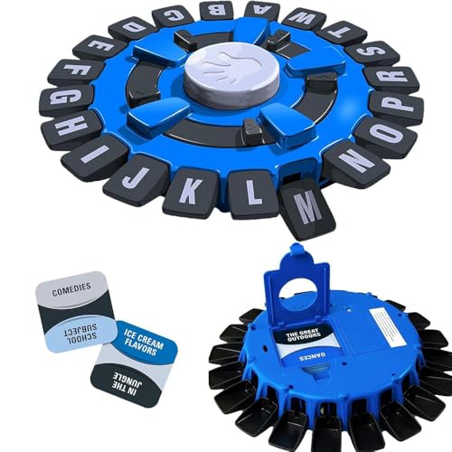 Words Game, Quick Word Think Alphabet Letters Games with Timer Stop for Family Party, Letter Pressing Categories Fast Boardgame for Adults Kids,Learning Game Great for All Ages