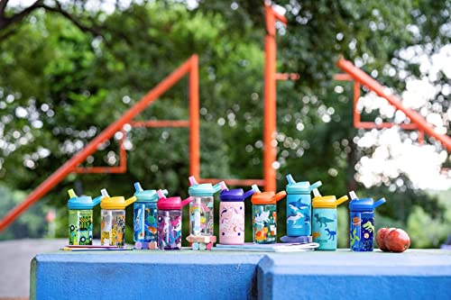 CamelBak eddy+ 14oz Kids Water Bottle with Tritan Renew – Straw Top, Leak-Proof When Closed, Airplane Bandits