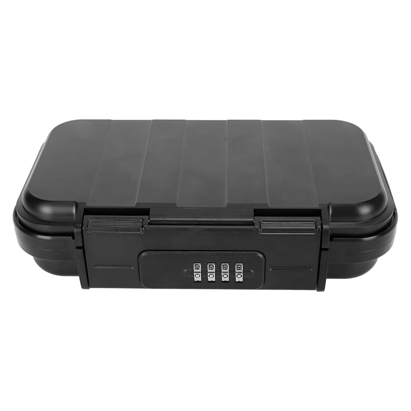 Zudoo Gun Safe Lock Box, Portable Security Case, Mini Travel Safe Box Kit with 4 Digit Password Combination Lock, Waterproof Key Lock Box for Beach Dormitories, Travel, Hotels