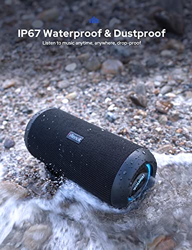 RIENOK Portable Bluetooth Speaker 30W True Wireless Stereo HD Sound IP67 Waterproof Outdoor Sport Speakers Bluetooth 5.0 for Home Party