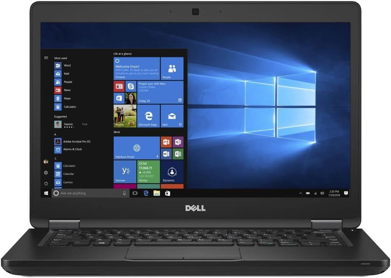 Dell (Refurbished) Latitude 5490 Business Laptop | Intel Core i5-7th Generation CPU | 8GB DDR4 RAM | 256GB SSD | 14.1 inch Display | Windows 10 Pro | With