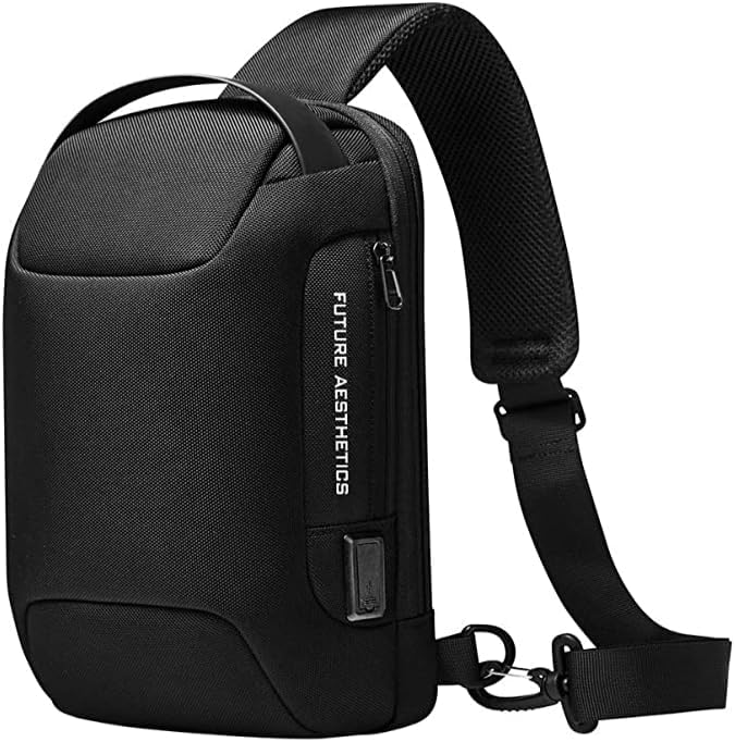 Sling Bag, Waterproof Men's Chest Bag Shoulder bags Crossbody Sling Backpack for Men - 22085black