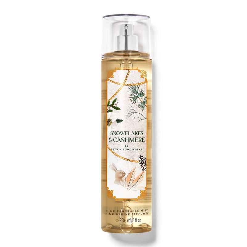 WAHALAA Bath and body Lotion, Perfume Mist, Shower Gel Holiday and Tropical Fragrance Collection (Snowflakes and Cashmere Mist, 8 Ounce)
