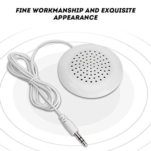 Sorandy Mini Portable Speaker, Cell Phone Speaker, 3.5mm Mini Stereo Speaker Pillow Speaker for MP3, Phone, Tablet, Laptop, Plug and Play