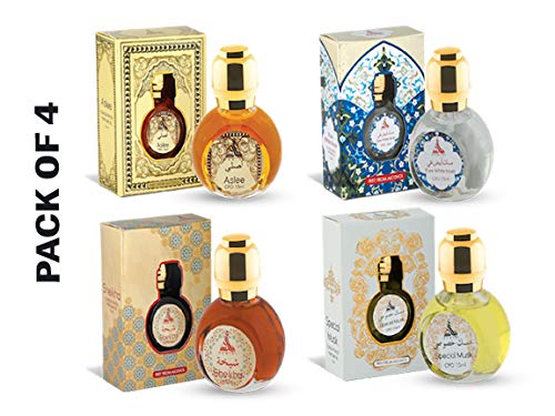 Hamidi 15 ml Perfume Oil Free From Alcohol Attar for Men and Women (Pack of 4) (Aslee)