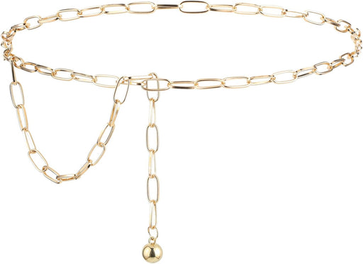 Women Women's Chain Belt Belt Cummerbund - gold