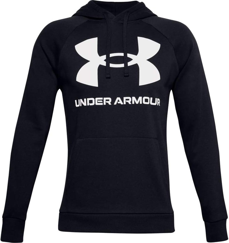 Mens Ua Rival Fleece Big Logo Hd Sweatshirt (pack of 1) - Black / / Onyx White