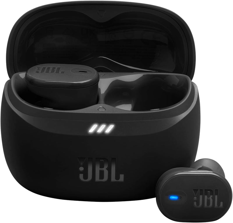 JBL Tune Buds True Wireless Noise Cancellling Earbuds, Pure Bass Sound, Bluetooth 5.3, LE Audio Support, Smart Ambient, 4-Mic Technology, 48H Battery, Water and Dust Resistant - White, JBLTBUDSWHT