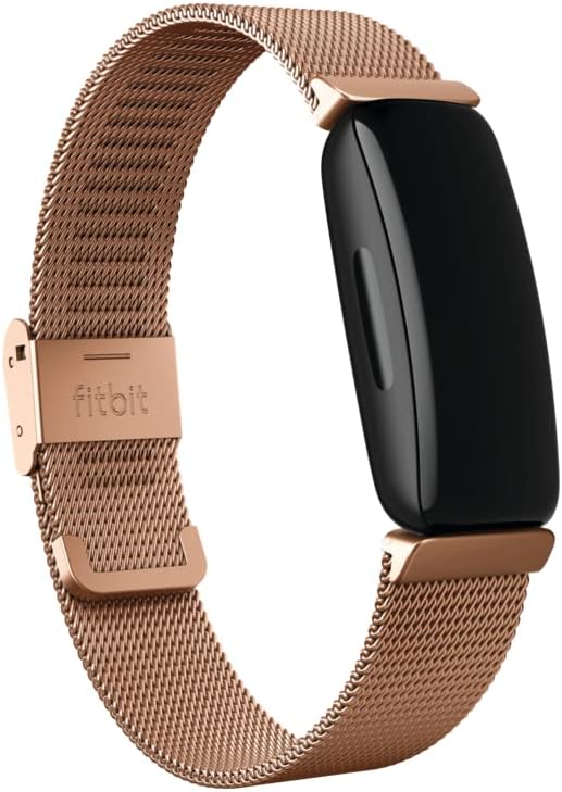 Unisex-Adult METALLGEFLECHT Armband Inspire 2 Watch Strap, Edelstahl in Rosegold, One - Rose Gold Stainless Steel