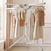 ZeeSquare Tripod Foldable Clothes Drying Stand  Heavy-Duty, Rust-Resistant Indoor/Outdoor Drying Rack for Clothes with Adjustable Height & Wheels  Space-Saving Portable Laundry Drying Rack