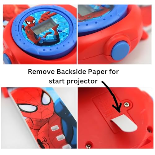 RASAON™ 24 Images Projector Watch Digital Wrist Watch for Boys and Girls Spiderman Ironman Super man Doraemon Captain america barbie and More
