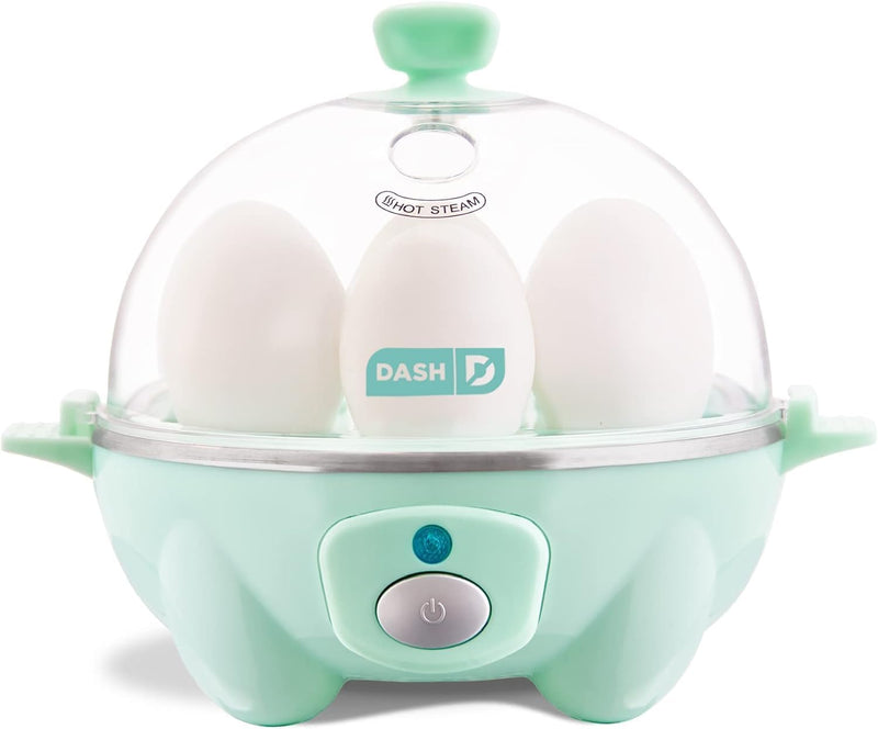 Dash Rapid Egg Cooker: 6 Egg Capacity Electric Egg Cooker for Hard Boiled Eggs, Poached Eggs, Scrambled Eggs, or Omelets with Auto Shut Off Feature, Black, 2 years warranty
